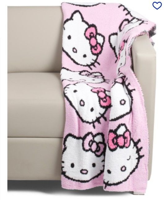 Hello Kitty Knit Blanket Throw