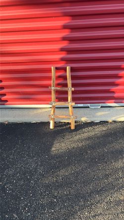 Small Rustic Wood Ladder Decor