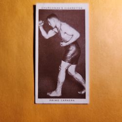 GD Authentic 1938 Churchman's Cigarettes Primo Carnera Boxing Tobacco Card #7