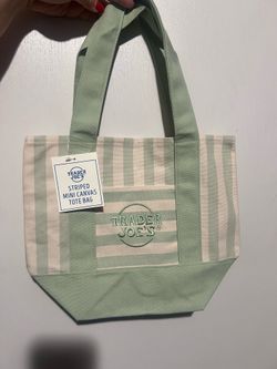 Striped Trader Joe’s mini tote