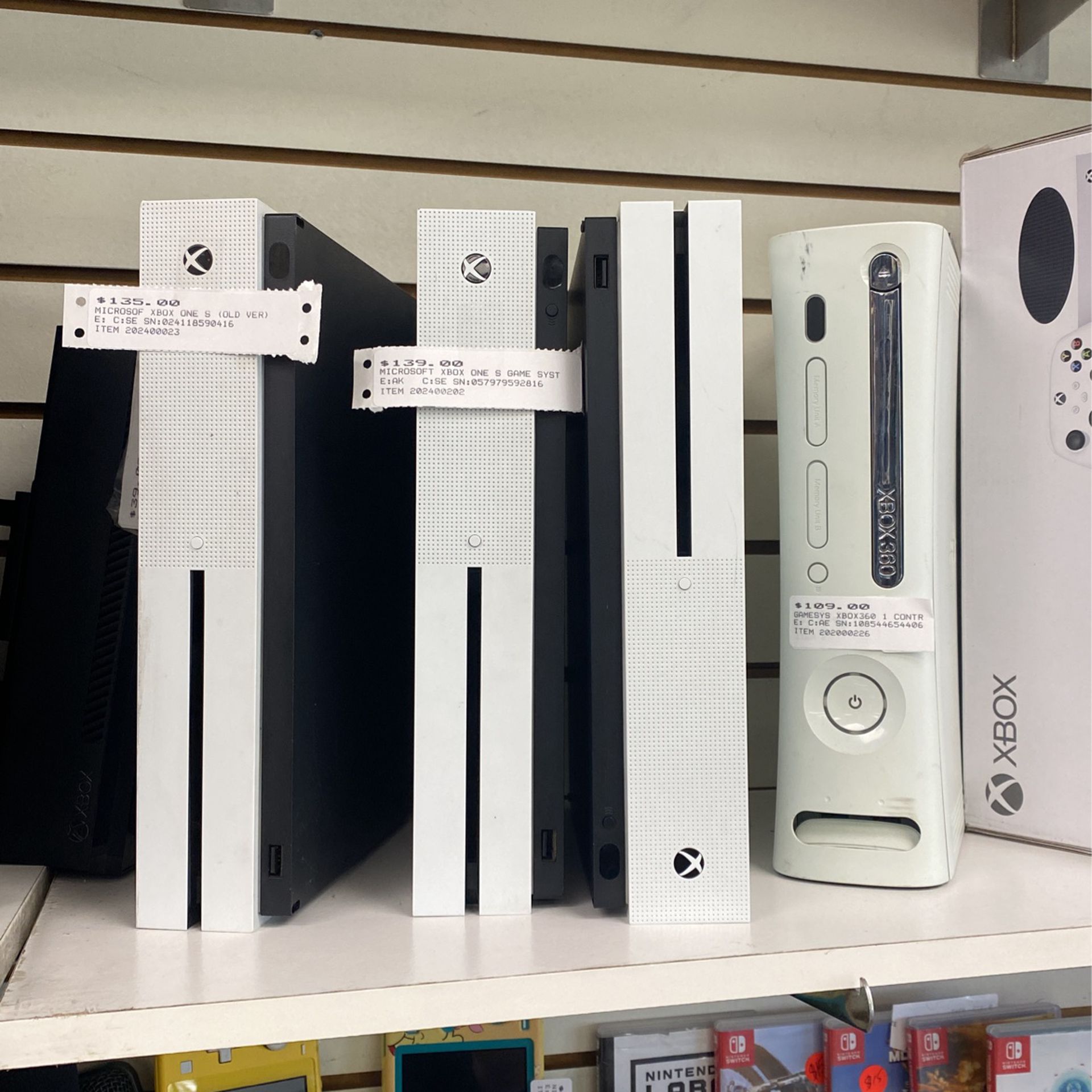 Microsoft Xbox One S And 360