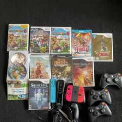 Nintendo Wii Games  And Controllers 