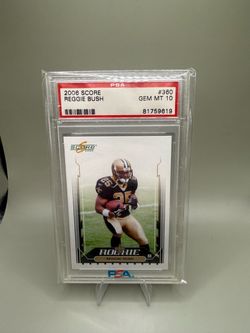 Score 2006 Reggie Bush New Orleans Saints #360 RC Rookie Football NFL PSA 10