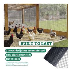 New Black Vinyl Coated Wire Mesh Roll 