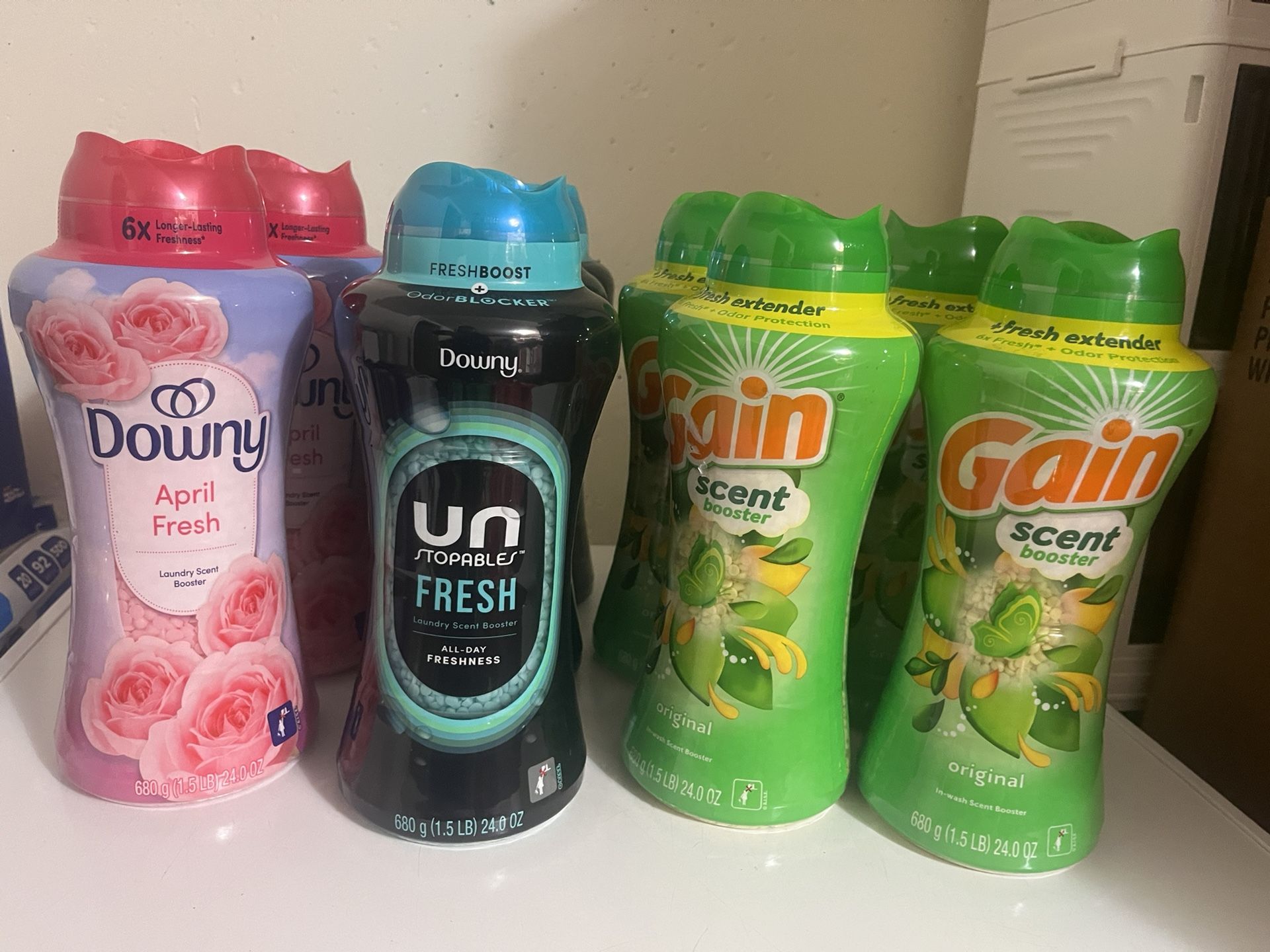 Gain And Downy Scent Booster Beads 24oz ,each Bottle For $12