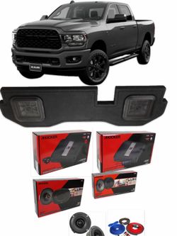 DODGE RAM 4 DOORS FULL BASS AND VOICE PACKAGE KICKER AUDIO INSTALLED