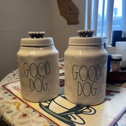 Rae Dunn Dog Canisters