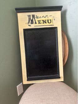 Chalkboard Menu