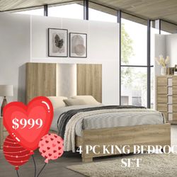 ❤️4 PC KING BEDROOM SET ❤️