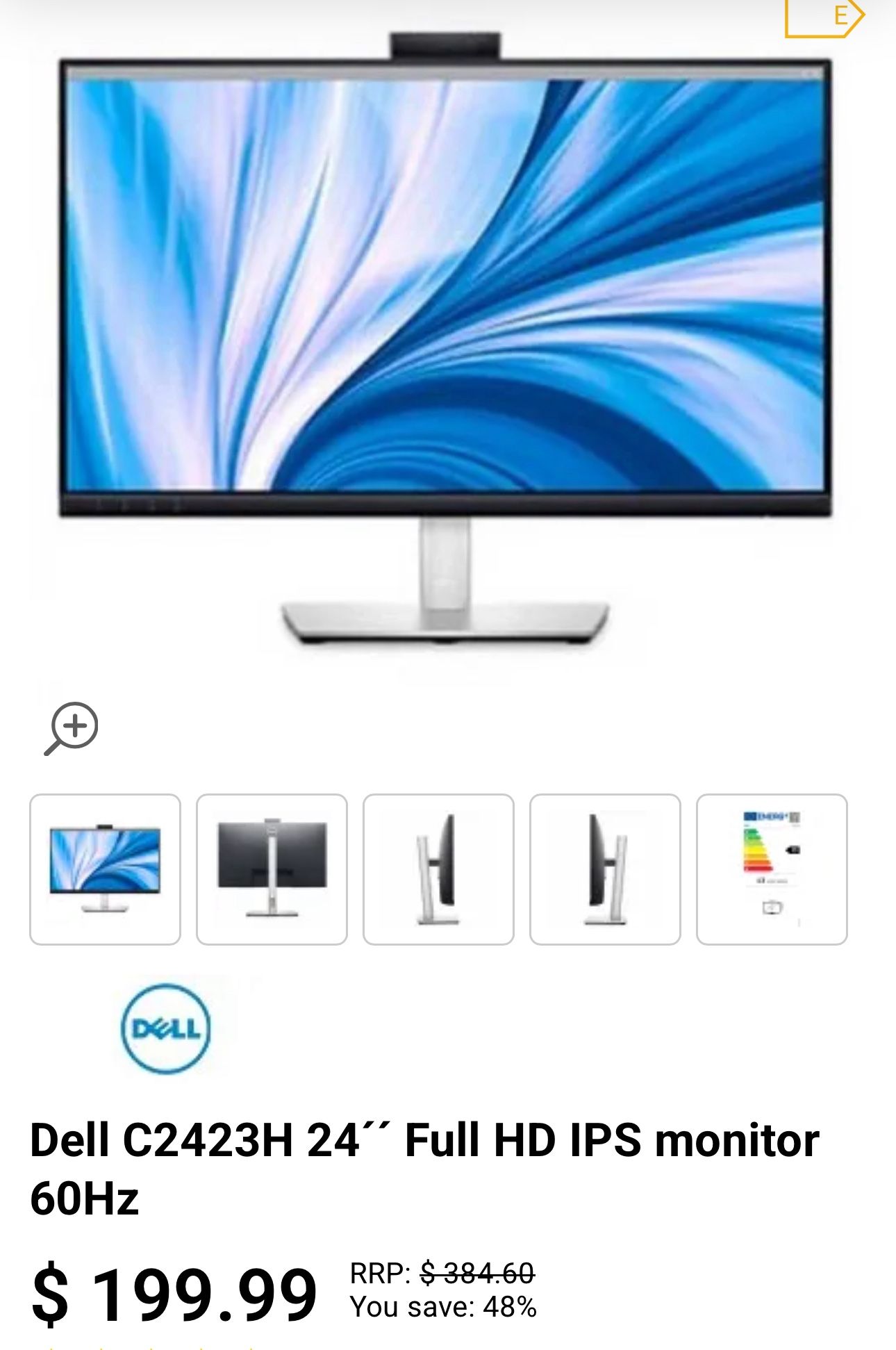 2024 DELL Monitor With Pop Out Camera