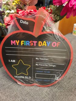 First Day of School Photo Sign Board