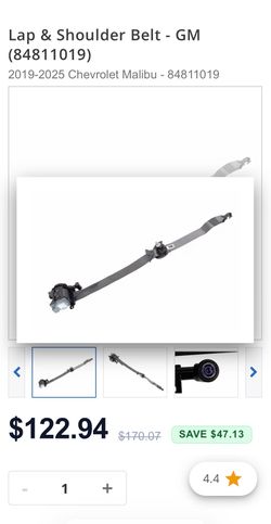OEM Chevy Malibu 2019 to 2025 Seat belt kit