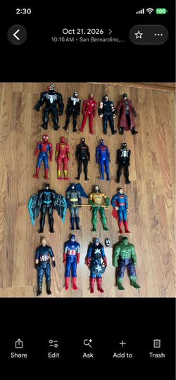 Marvel & DC Action Figure Lot of 18