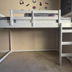 Twin Size Loft Bed W/ Slide 