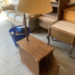 End Table With Integrated Lamp