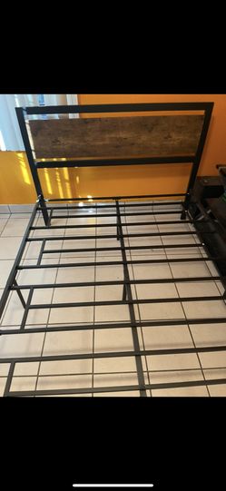 Full Size Bed Frame With Headboard and Footbaord