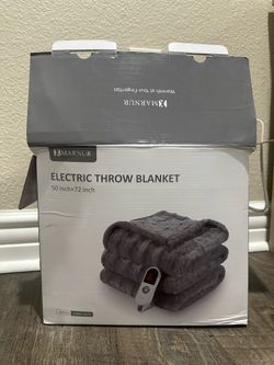 New Heated Blanket Open Box