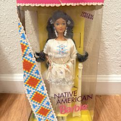 1992 Native American Barbie doll from the Dolls of the World collection.  