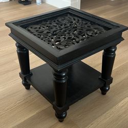 Black Wooden End & Side Table