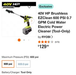 Ryobi Electric Power Cleaner