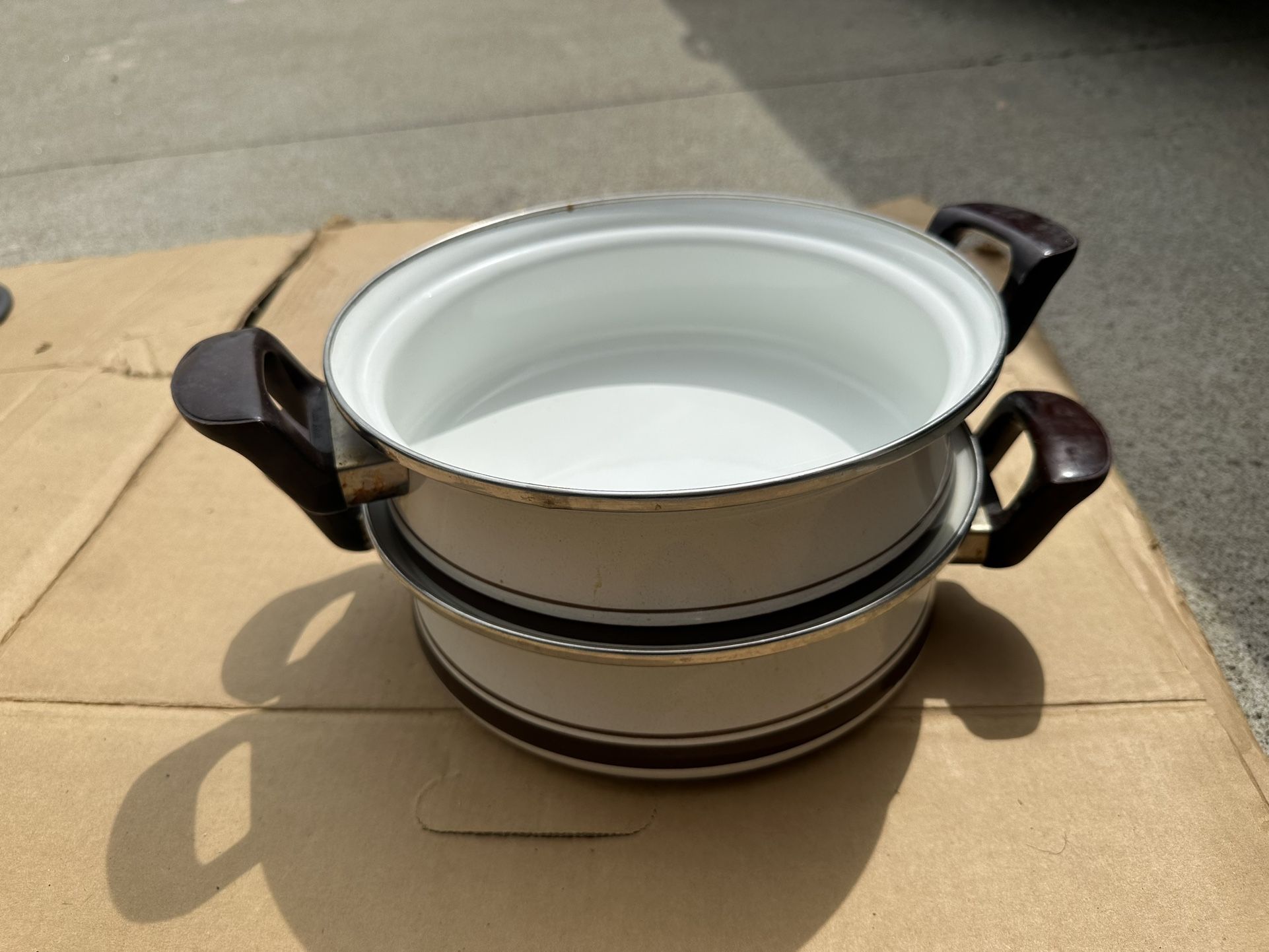 Sanko !!!’ Hand Painted Pots!!!! Two… Really Nice!!! 12 Inch!!!