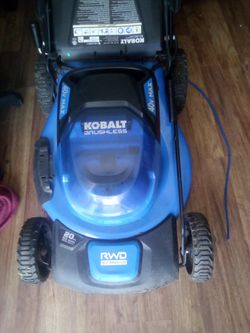 Kobalt battery powered self-propelled mower