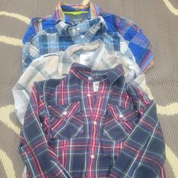 Boy's Abercrombie Plaid Shirt 