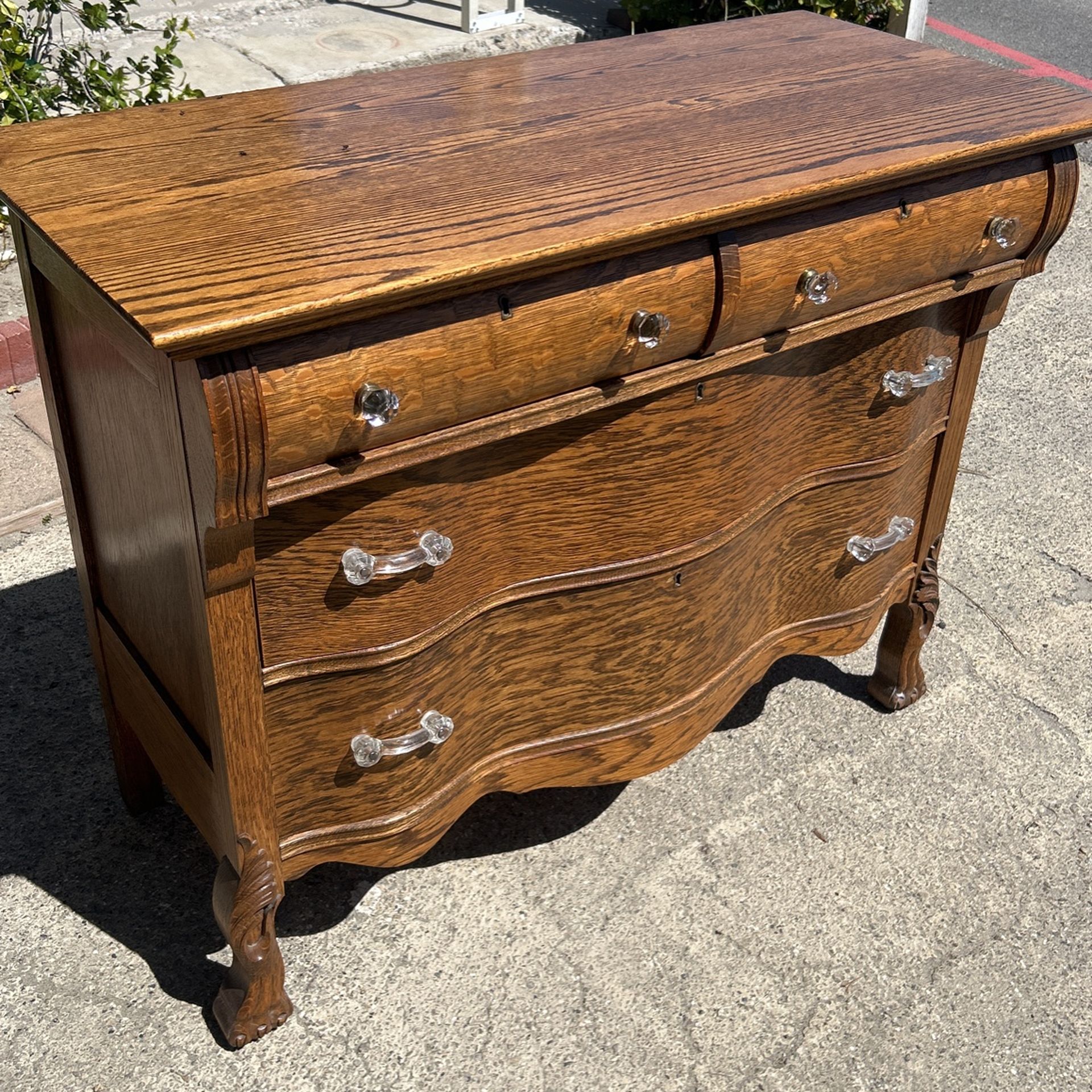 4 Drawer Dresser With Or Without Mantel No Mirror Vintage 