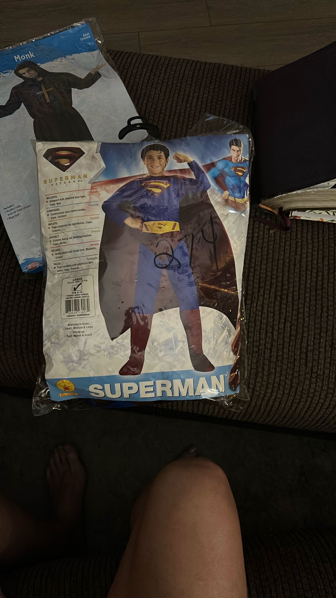 Large Sz 12/14 Superman Costume 