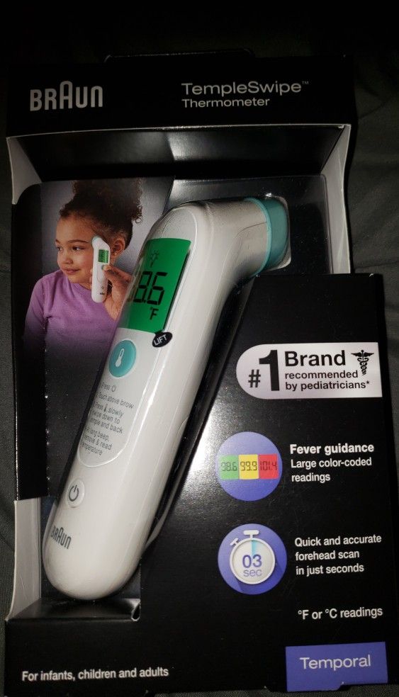 Braun Temple Swipe Thermometer