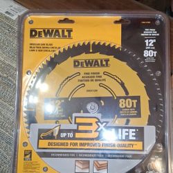 12 Inch Dewalt Circular Saw Blade 80 Teeth 