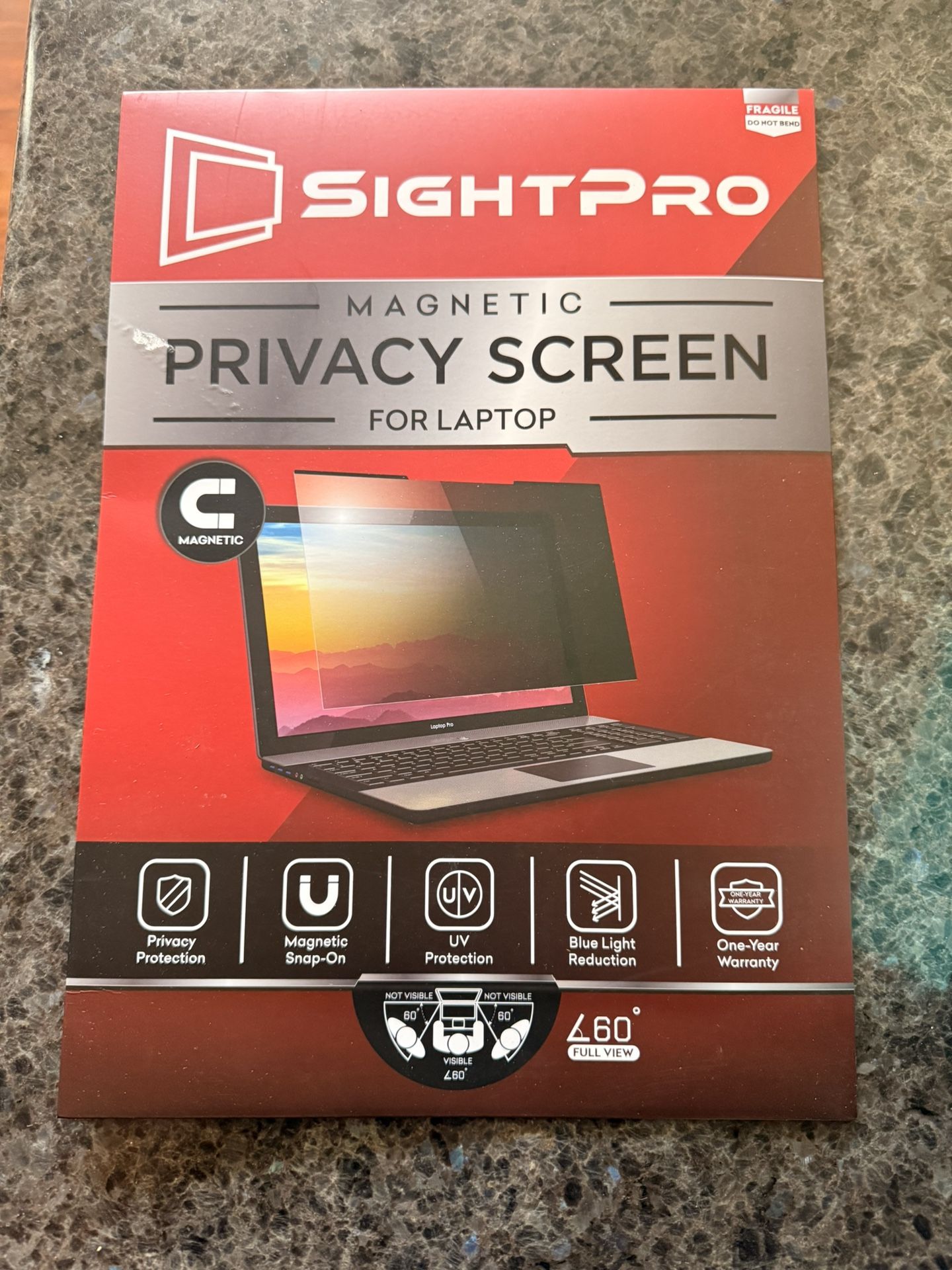 Pantalla magnética de privacidad para laptop de 14 pulgadas, 16:10, protector y protector de filtro