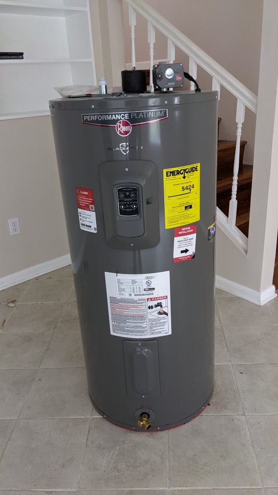 Wi-Fi Rheem Electric 5p0 Gal Water Heater - Auto Shutoff Sensor XE50M12CS55U1