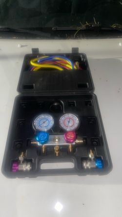 AC Manifold Gauge Set/ Juego De Manómetros Para Aire Acondicionado