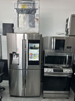 Samsung stainless steel full kitchen with smart refrigerator, 2 months warranty, delivery available   2200