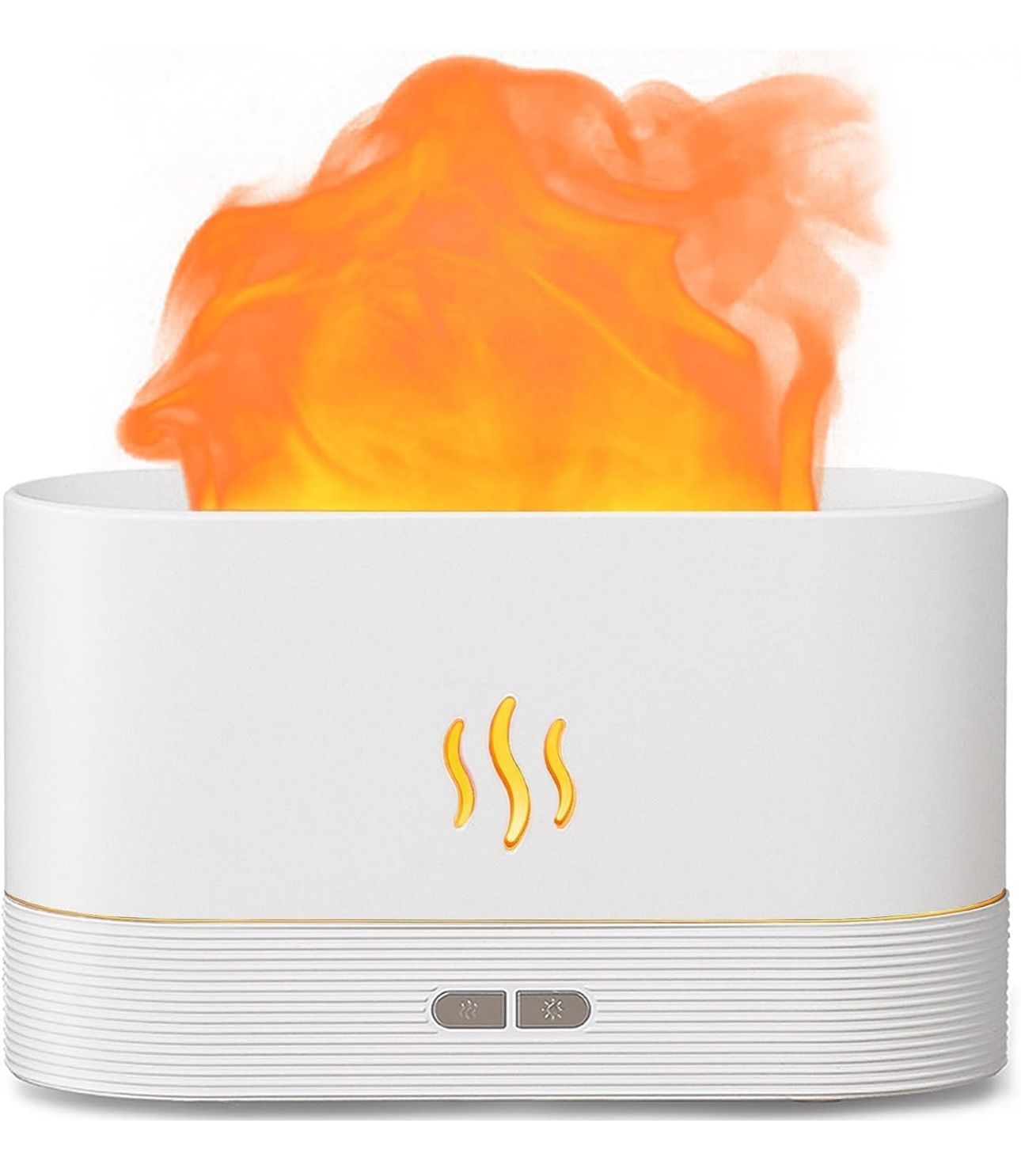 Colorful Flame Air Aroma Diffuser Humidifier, Upgraded 7 Flame Color Noiseless Essential Oil Diffuser for Home,Office,