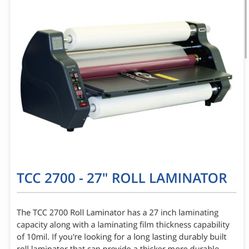 TCC-2700 27” Professional Laminator