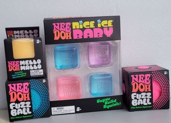 NeeDoh Nice Ice Baby, Mello Doh, and Fuzz Ball $10ea. 4/$35