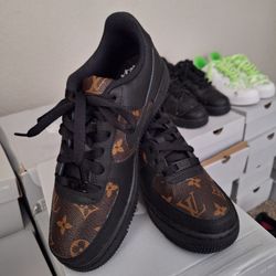 Louis Vuitton Nike Air Force Ones (Youth 5)