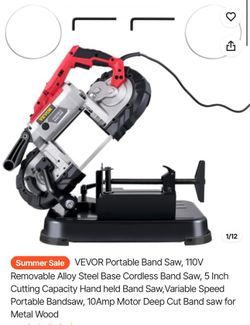 Portable Band Saw, 110V