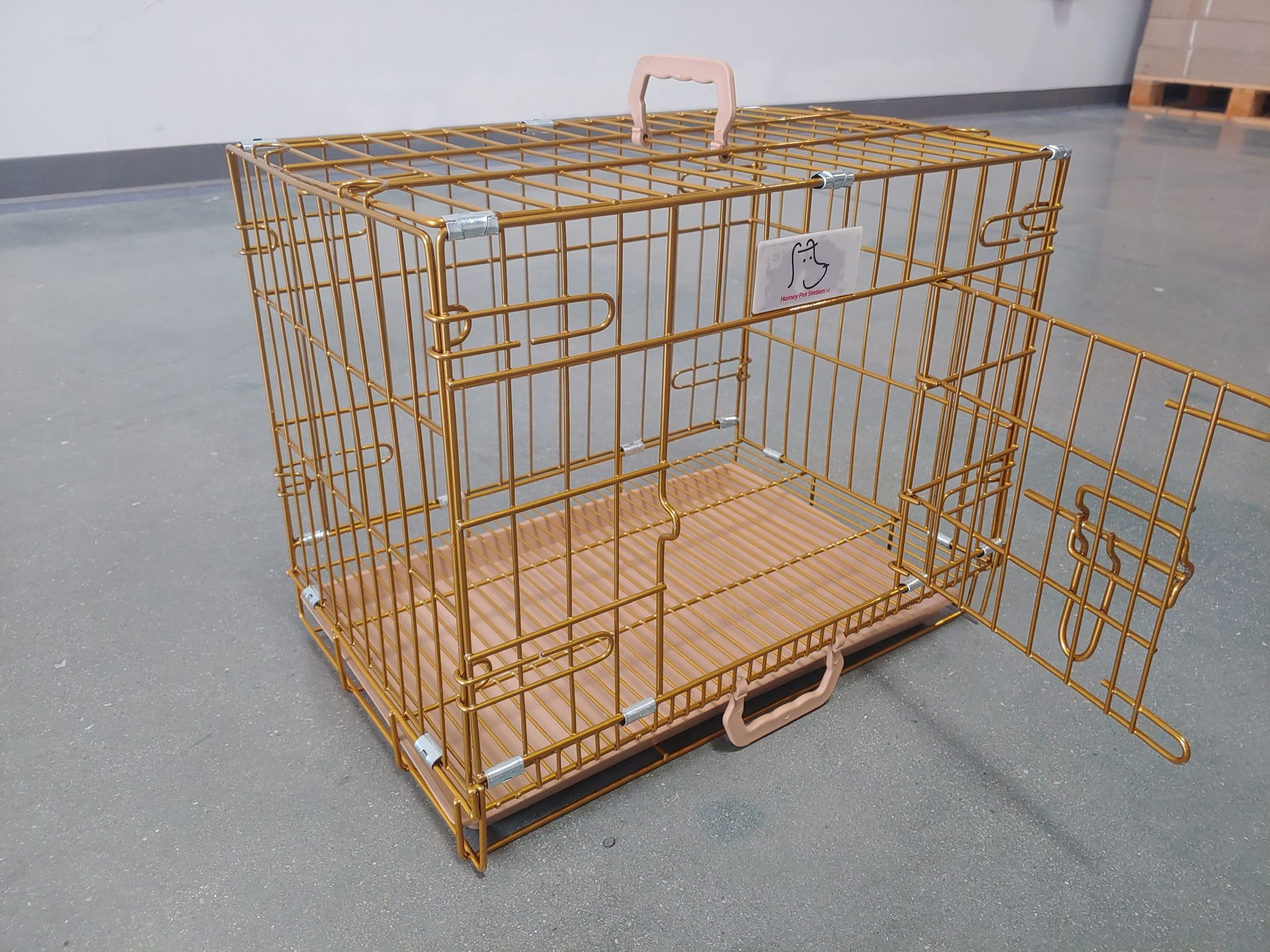 24 Inch Collapsible Dog Kennel Cage 🐾 With Removable Tray ‼️🔥💥