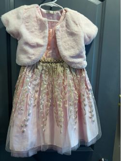 Pink and gold dress