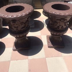 New Flower Pots Made Out Of Cement Perfect Gift 💝 
