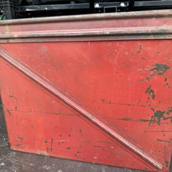 Vintage Red Ammo Box