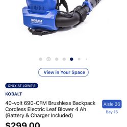 Kobalt 40V Backpack Blower 