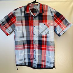 Red Ape Shirt Mens 3XL Short Sleeve Red Plaid Pre-Owned