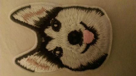 HUSKY DOG iron on patch