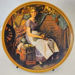 Norman Rockwell’s Rediscovered Women “Dreaming in the Attic” Plate#5935Z