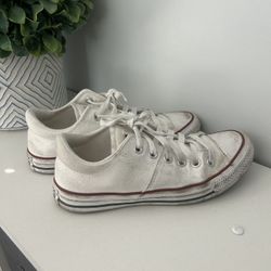 Converse Chuck Taylor All Star Low Top Womens 7 White Lace Up $20 Firm 