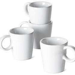 LE TAUCI 3 oz Espresso Cups, Ceramic Demitasse Cup, Mini Coffee Mugs for Home or Office, Stackable Expresso Shots Cup Perfect for Espresso Machine, Se